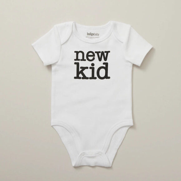 Monochrome Onesie, New Kid White 6-12 Months - Picture 3 of 4